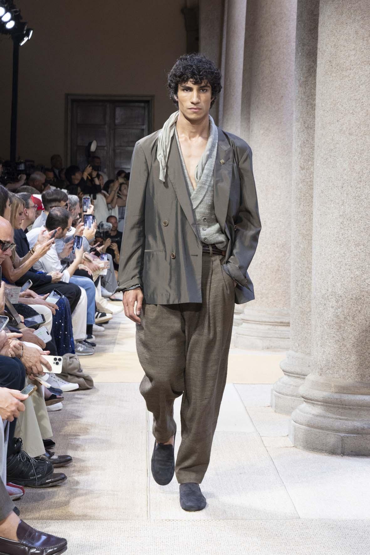 Le défilé homme Giorgio Armani printemps-ete 2027 à Milan