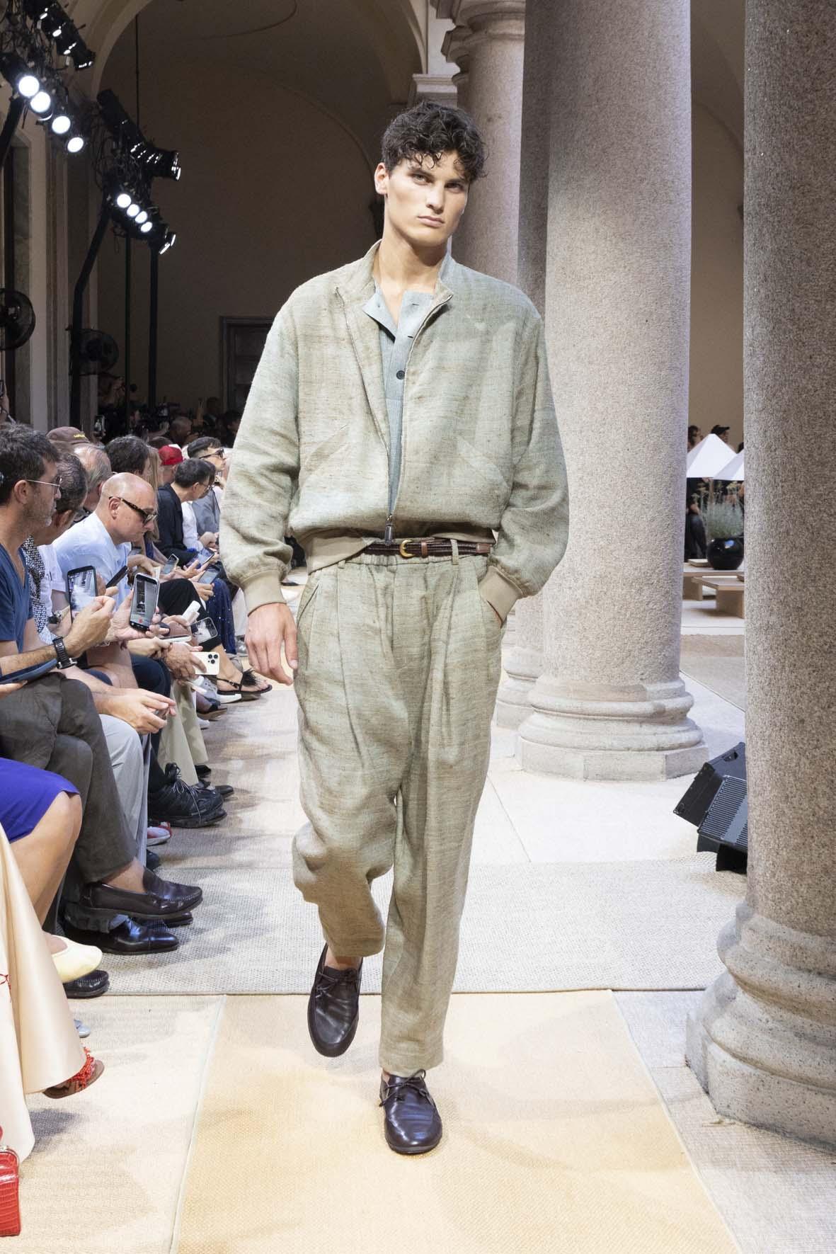 Le défilé homme Giorgio Armani printemps-ete 2027 à Milan