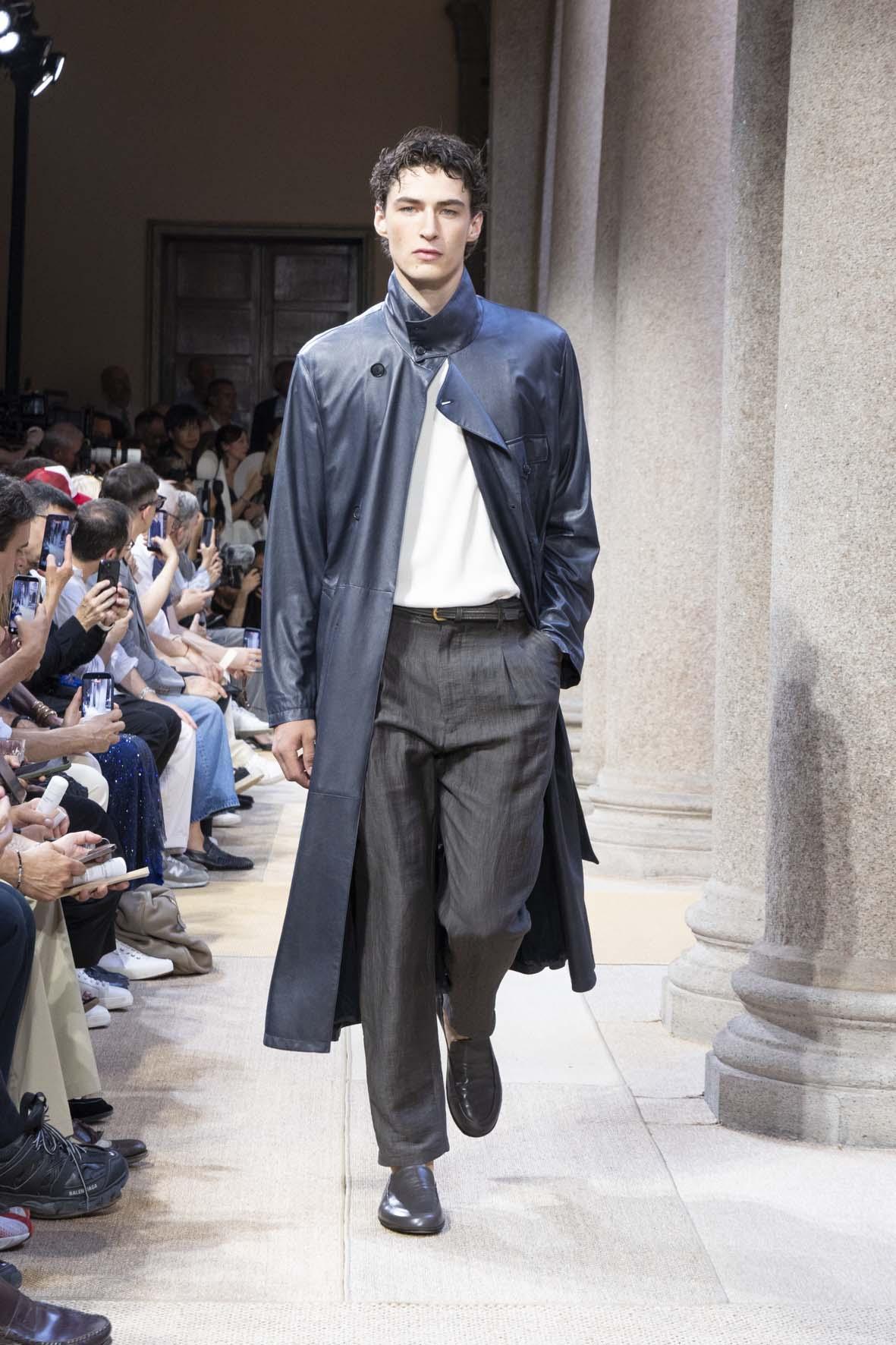 Le défilé homme Giorgio Armani printemps-ete 2027 à Milan