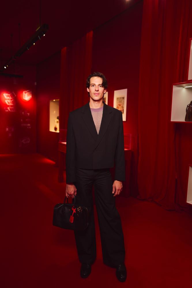 Germain Louvet à la soirée d'anniversaire de Lancel à Paris
