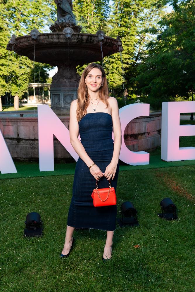 Manon Brunet Apithy à la soirée d'anniversaire de Lancel à Paris