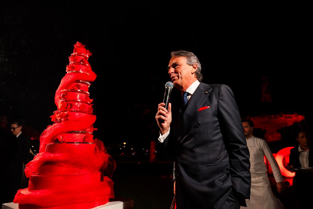 Marco Palmieri à la soirée d'anniversaire de Lancel à Paris