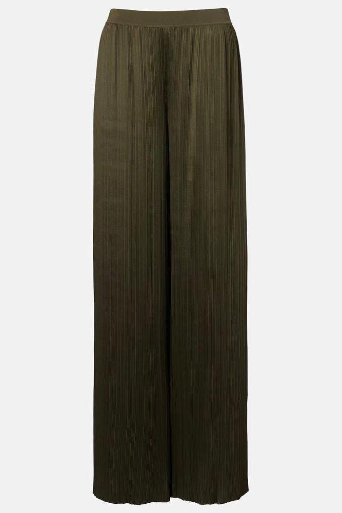 pantalon ample plissé vert kaki Joseph