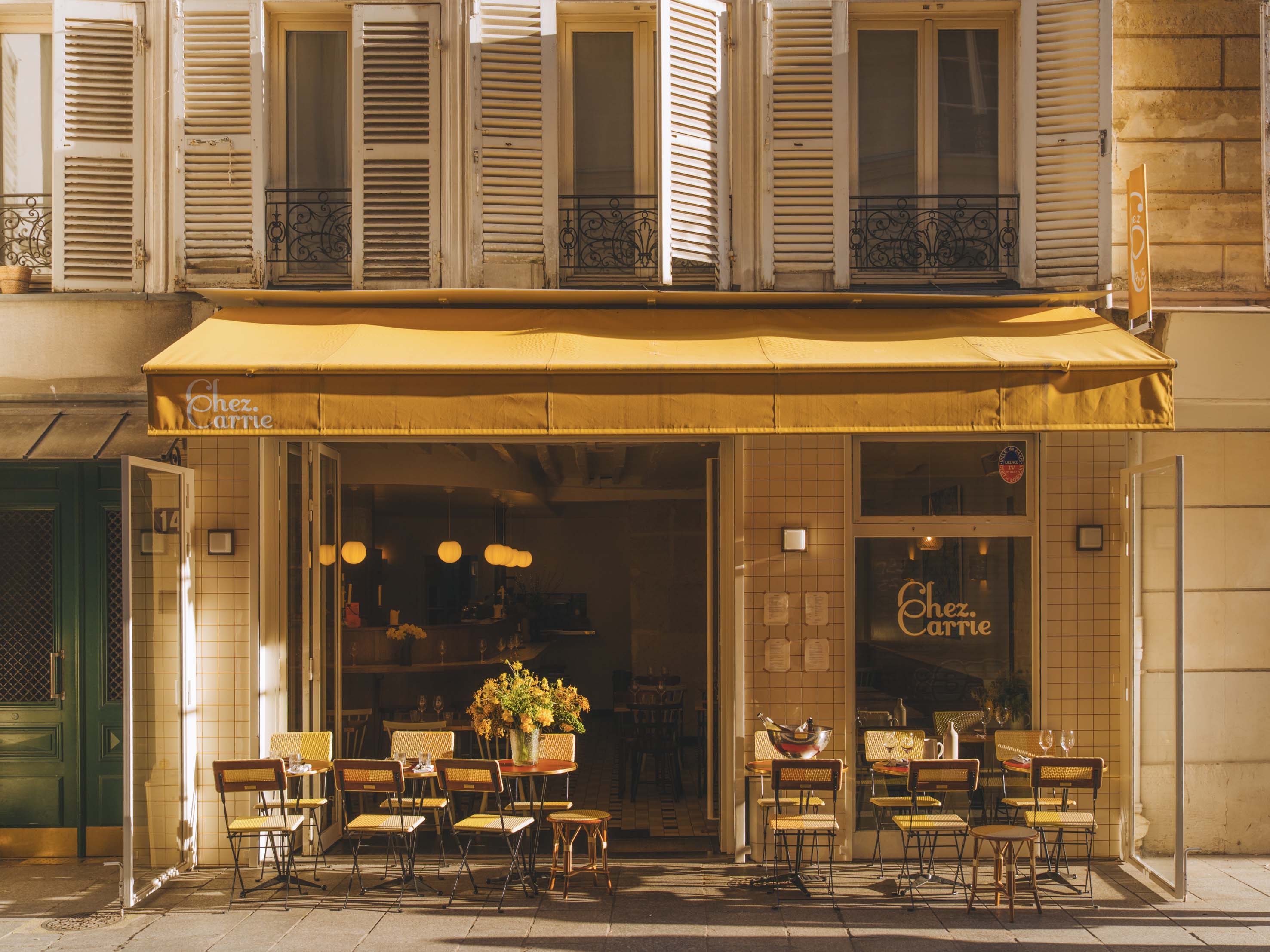La terrasse du restaurant Carrie.