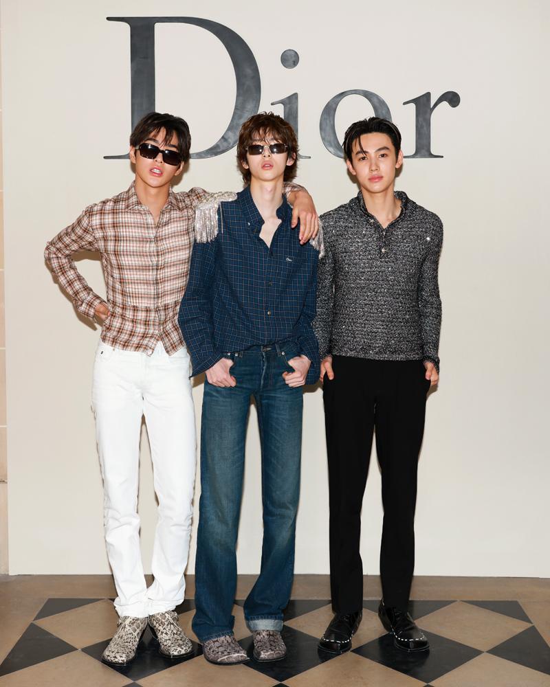 CORTIS au défilé Dior homme printemps été 2027.