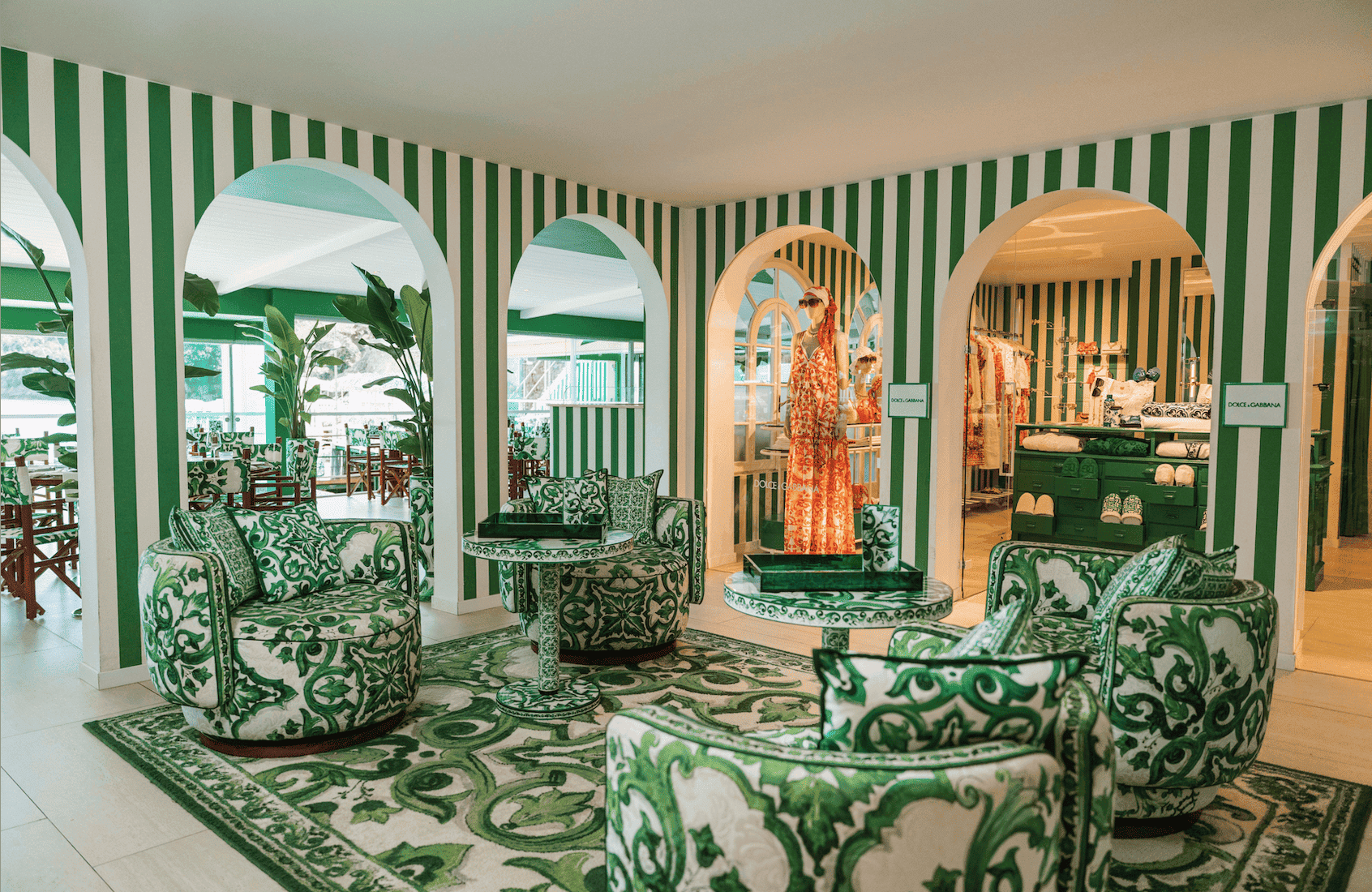 le pop up dolce & gabbana au carillon à protofino