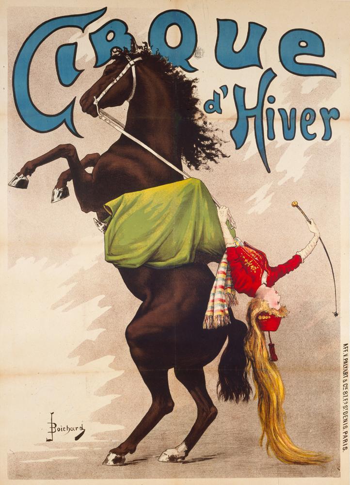 Jean Boichard, Cirque d’hiver (1880-1900). Paris, musée Carnavalet - Histoire de Paris, dans l'exposition Amazone au Musée Fragonard