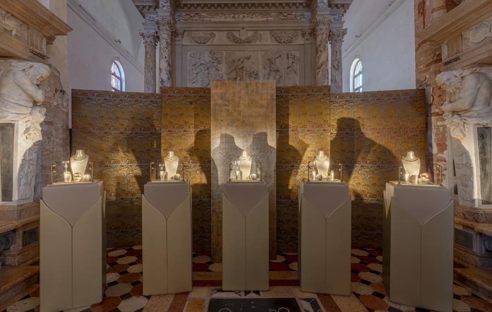 L'exposition Roberto Coin sur l'île de San Clemente.