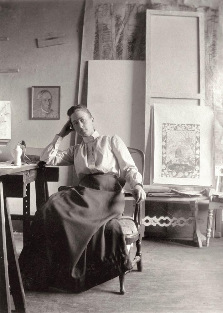 Photo de l'artiste Hilma af Klint, vers 1895, exposée au Grand Palais à Paris en 2026