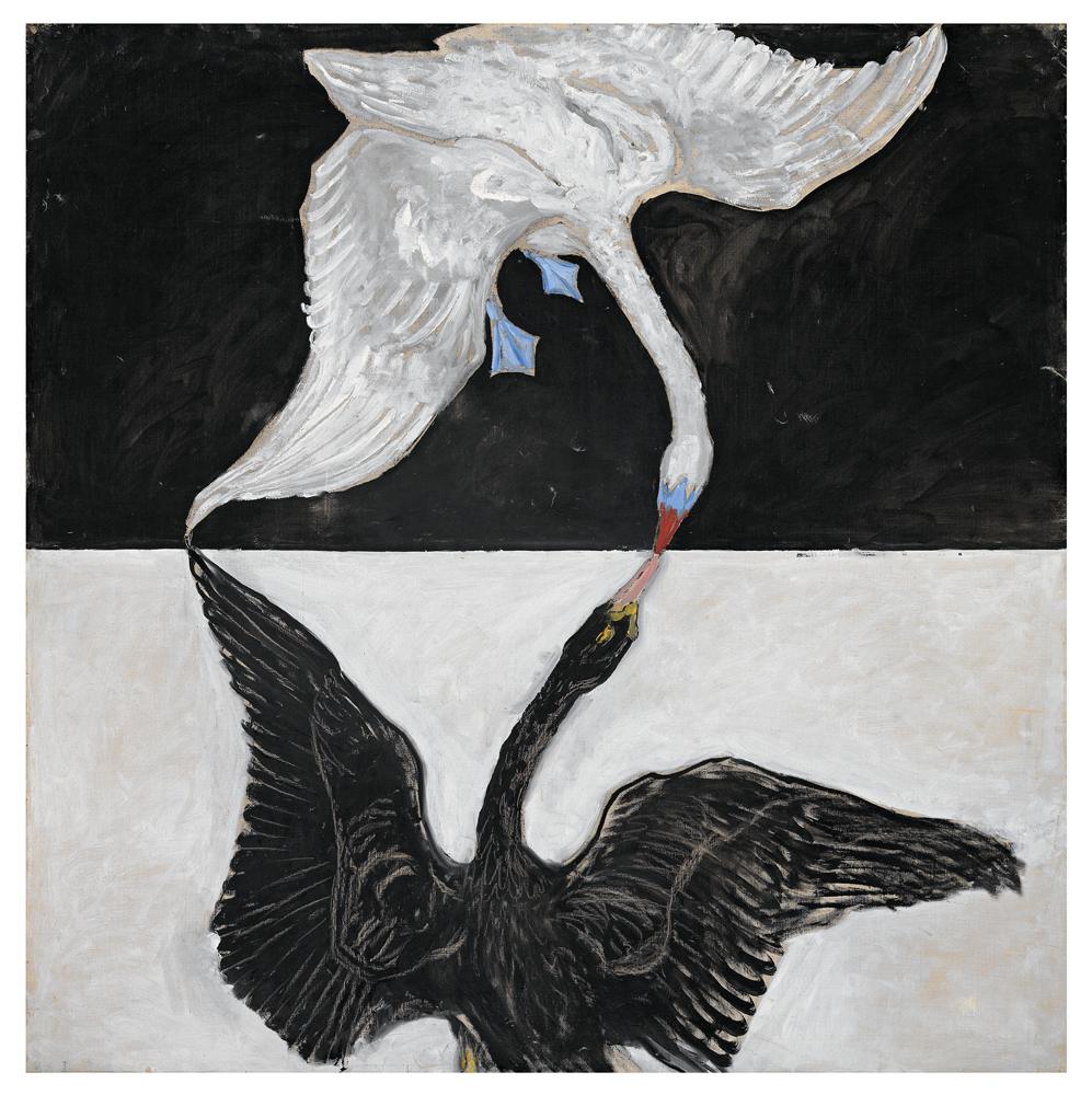 Hilma af Klint, Cygne, n° 1 (1914-1915), tableau exposé au Grand Palais à Paris en 2026