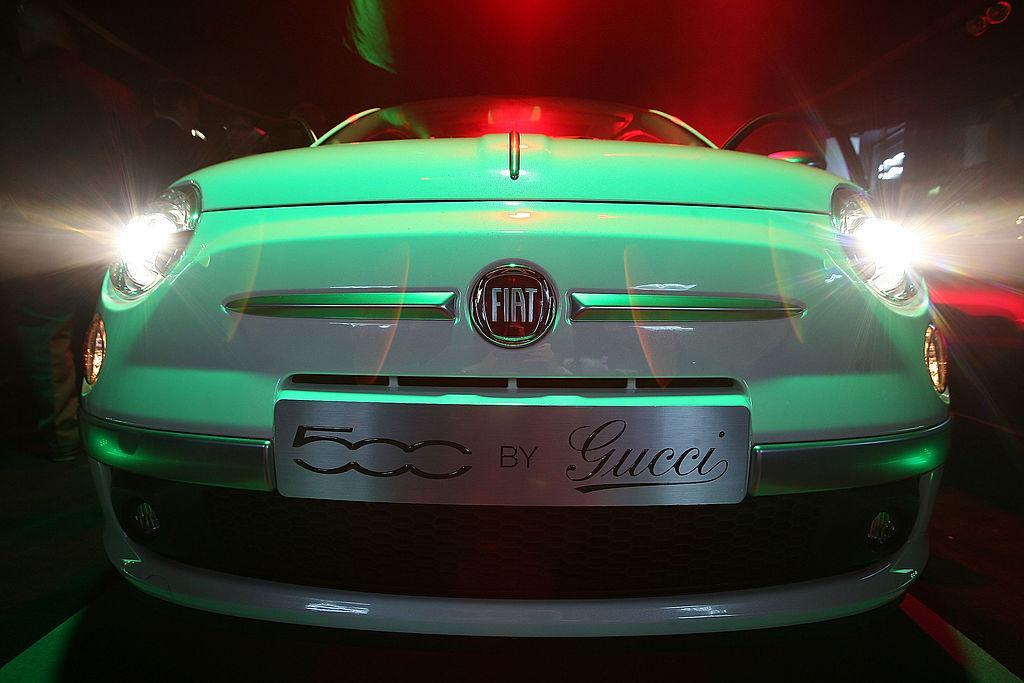 La Fiat 500 par Gucci, présentée en mai 2011 à Paris. © Marc Piasecki/WireImage.