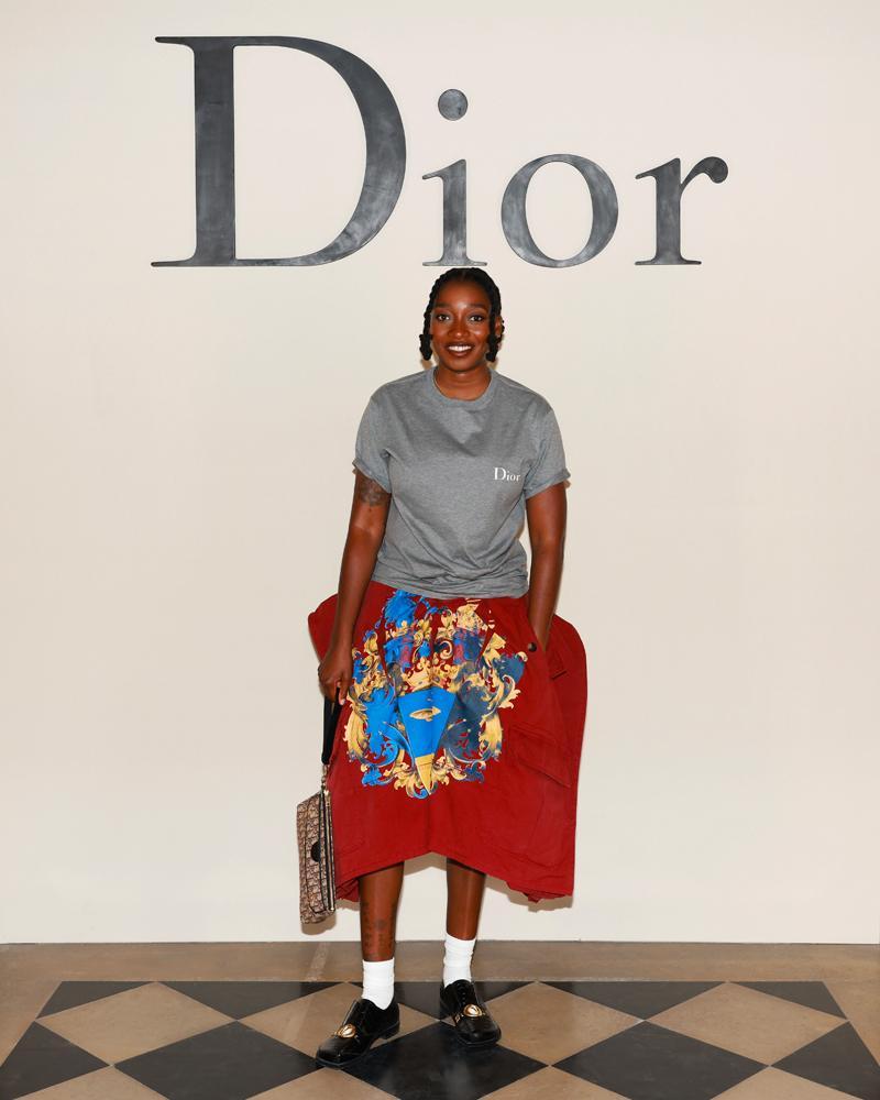 Little Simz au défilé Dior homme printemps été 2027.