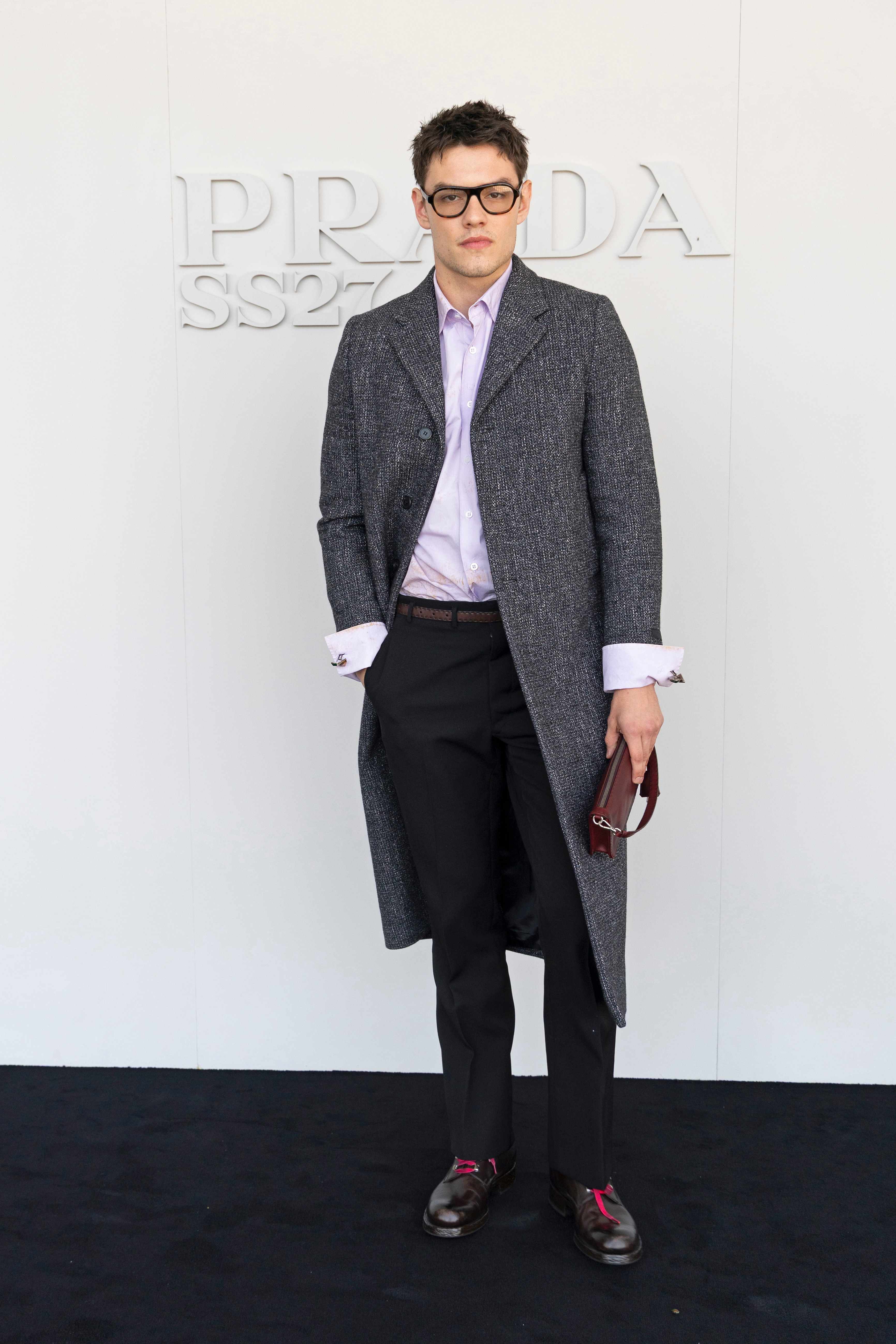 Louis Partright au défilé Prada homme printemps-été 2027.
