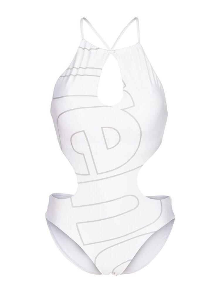 Maillot de bain blanc à découpes, Arena