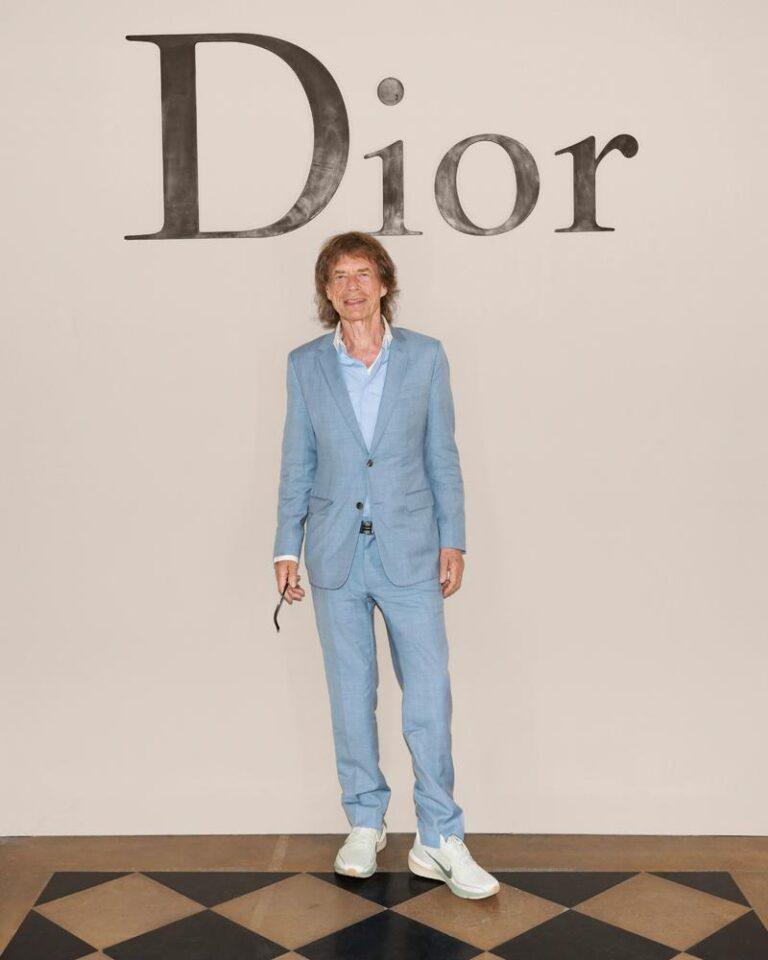 Mick Jagger au défilé Dior homme printemps été 2027.