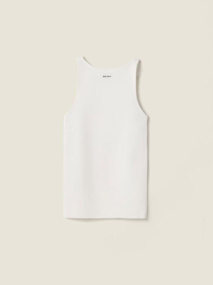débardeur blanc miu miu