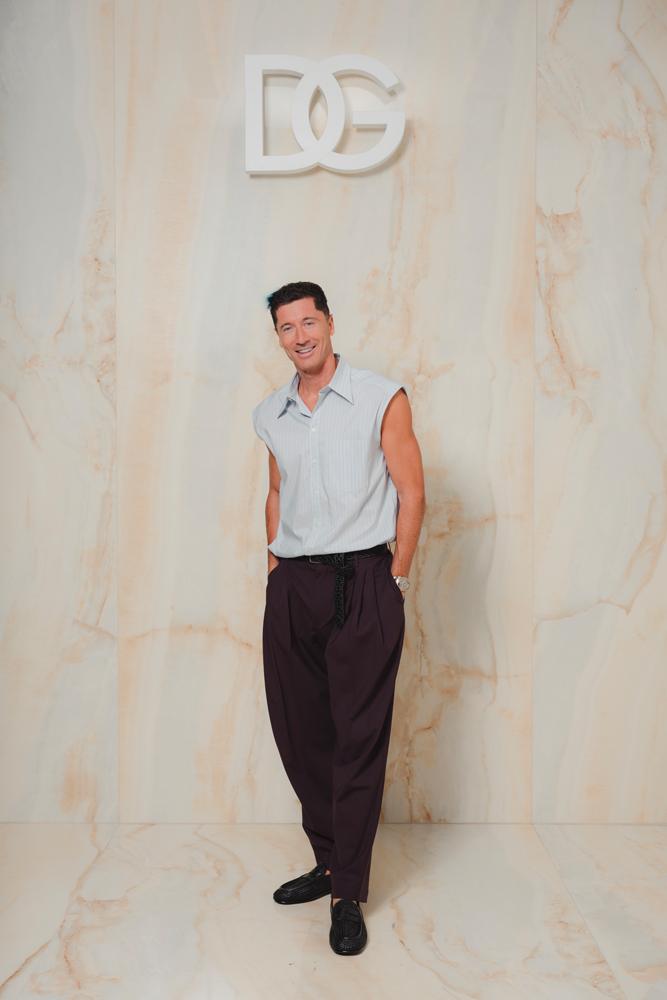 Robert Lewandowski au défilé Dolce & Gabbana homme printemps-été 2027.