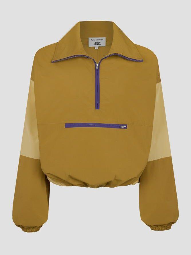 veste à zip moutarde reformation x umbro