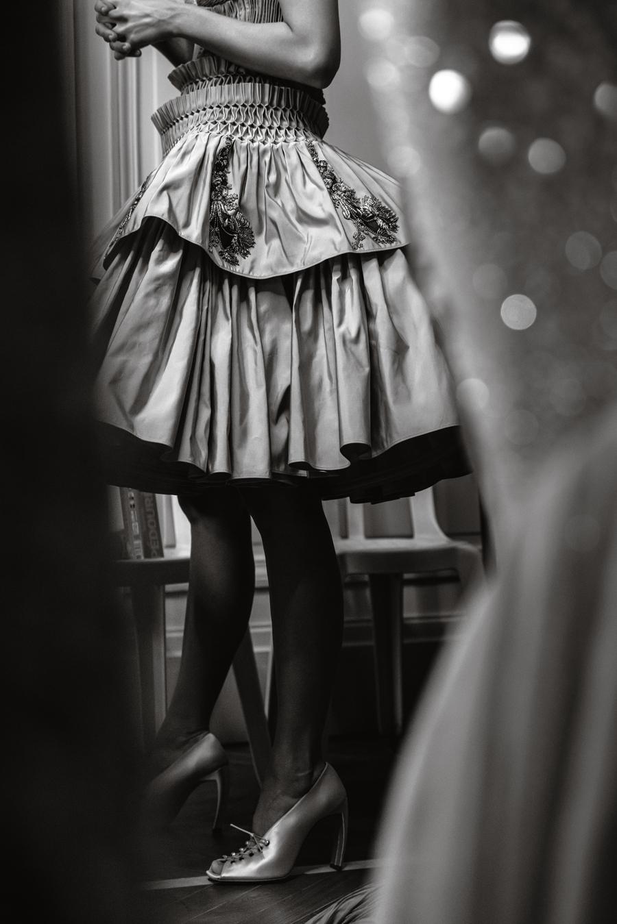 Backstage défilé Arazdei automne-hiver 2026-2027 par Line Brusegan