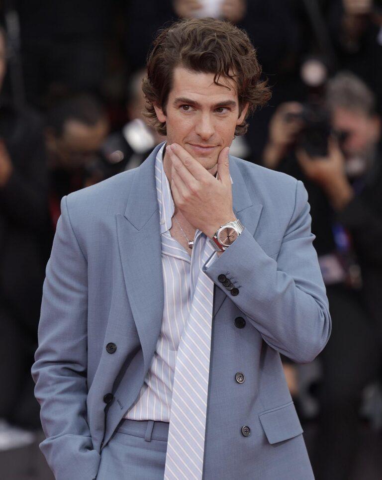 Andrew Garfield au 82e Festival international du film de Venise, le 29 août 2025. © Laurent KOFFEL/Gamma-Rapho via Getty Images.