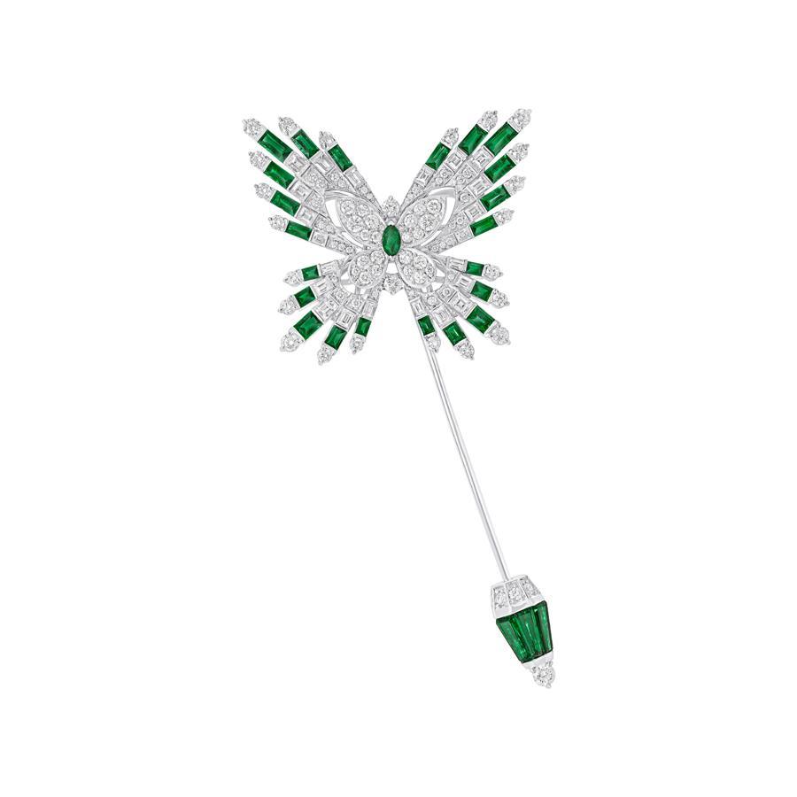 Broche Graff haute joaillerie 2026 papillon inspirée de Tamara de Lempicka.
