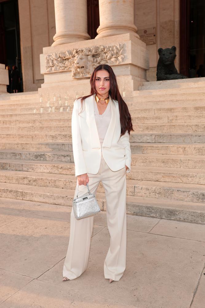 Valerie Abou Chacra au défilé Fendi haute couture automne-hiver 2026-2027