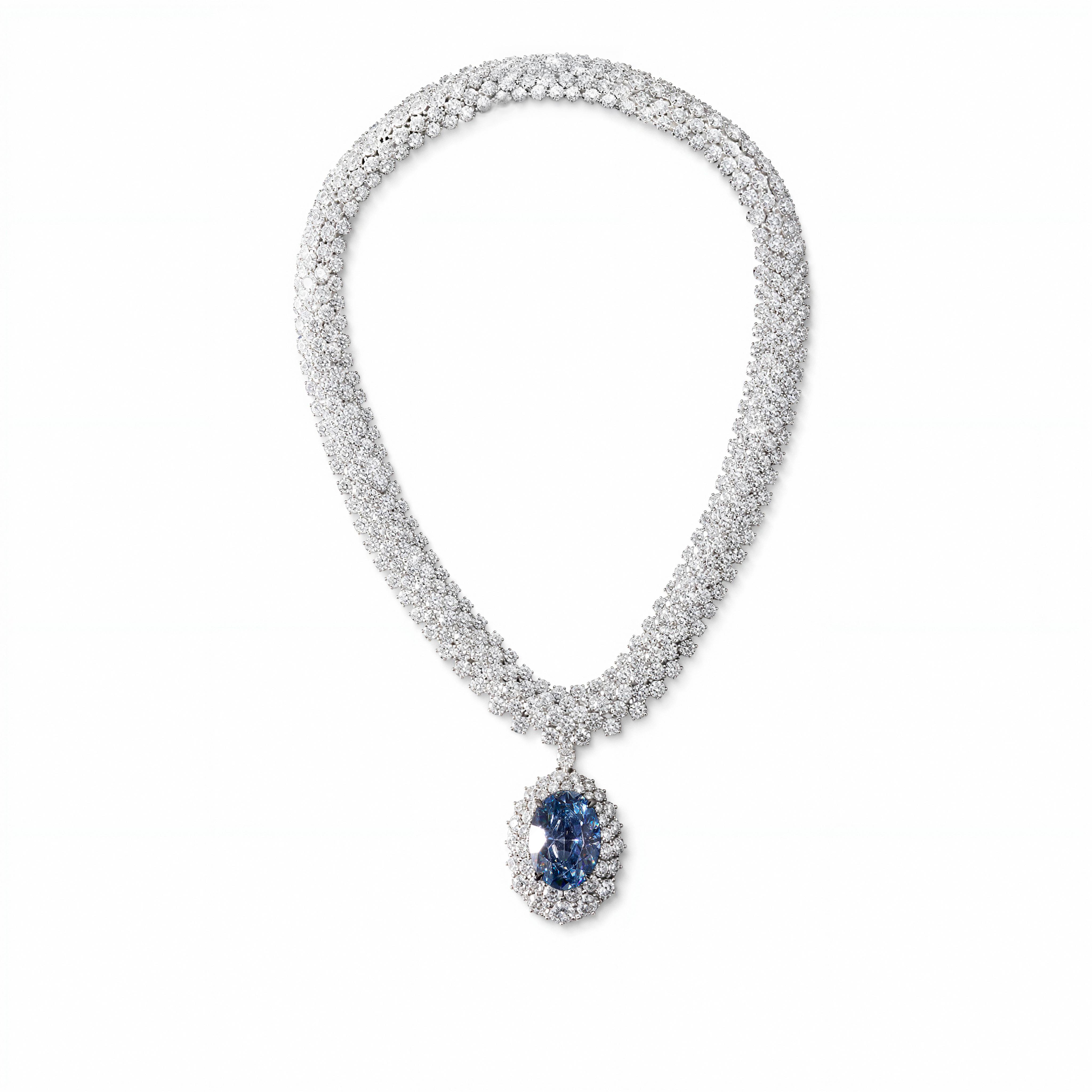 Collier Okavango Blue Messika haute joaillerie 2026.
