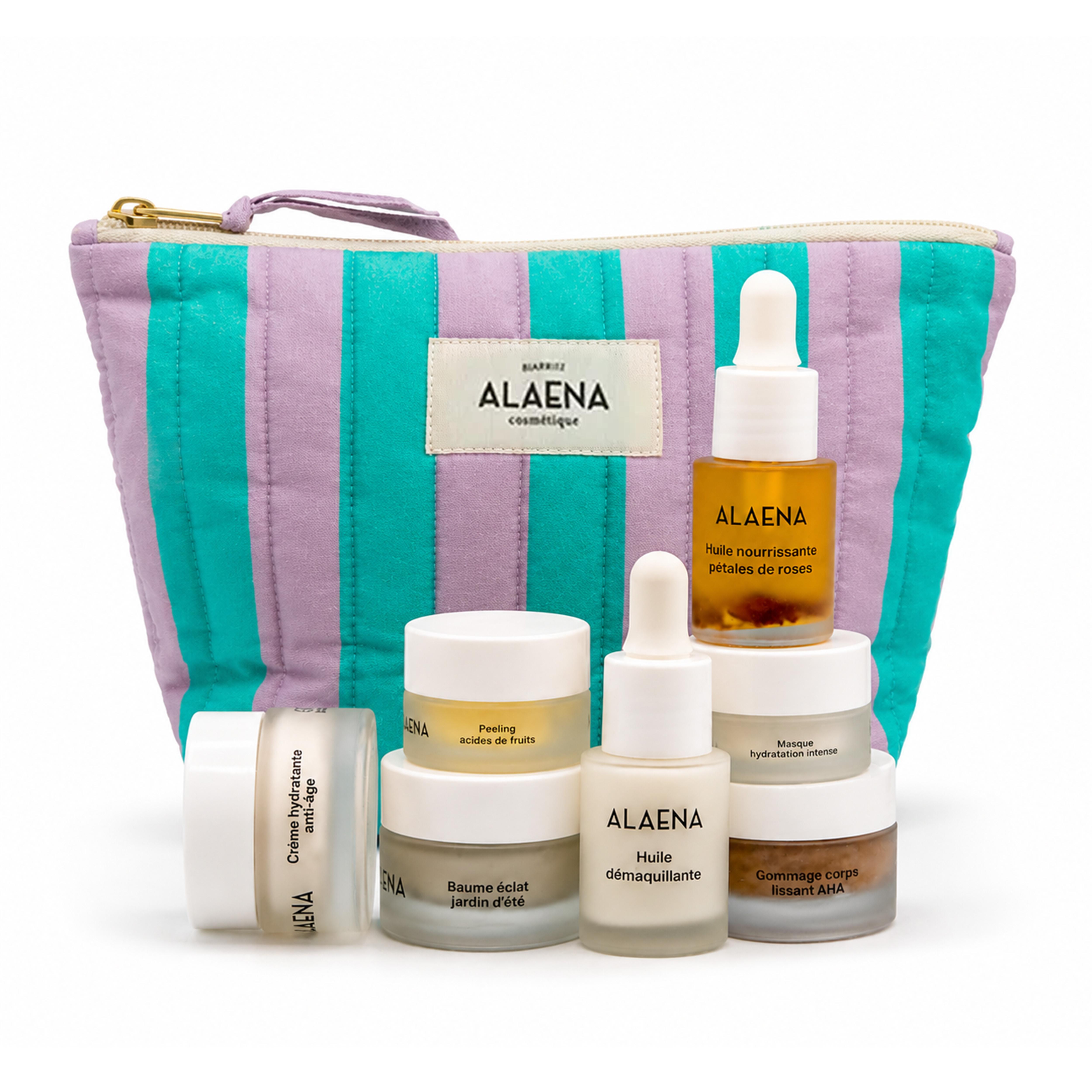 Trousse Matelassée et formats voyage, ALAENA.