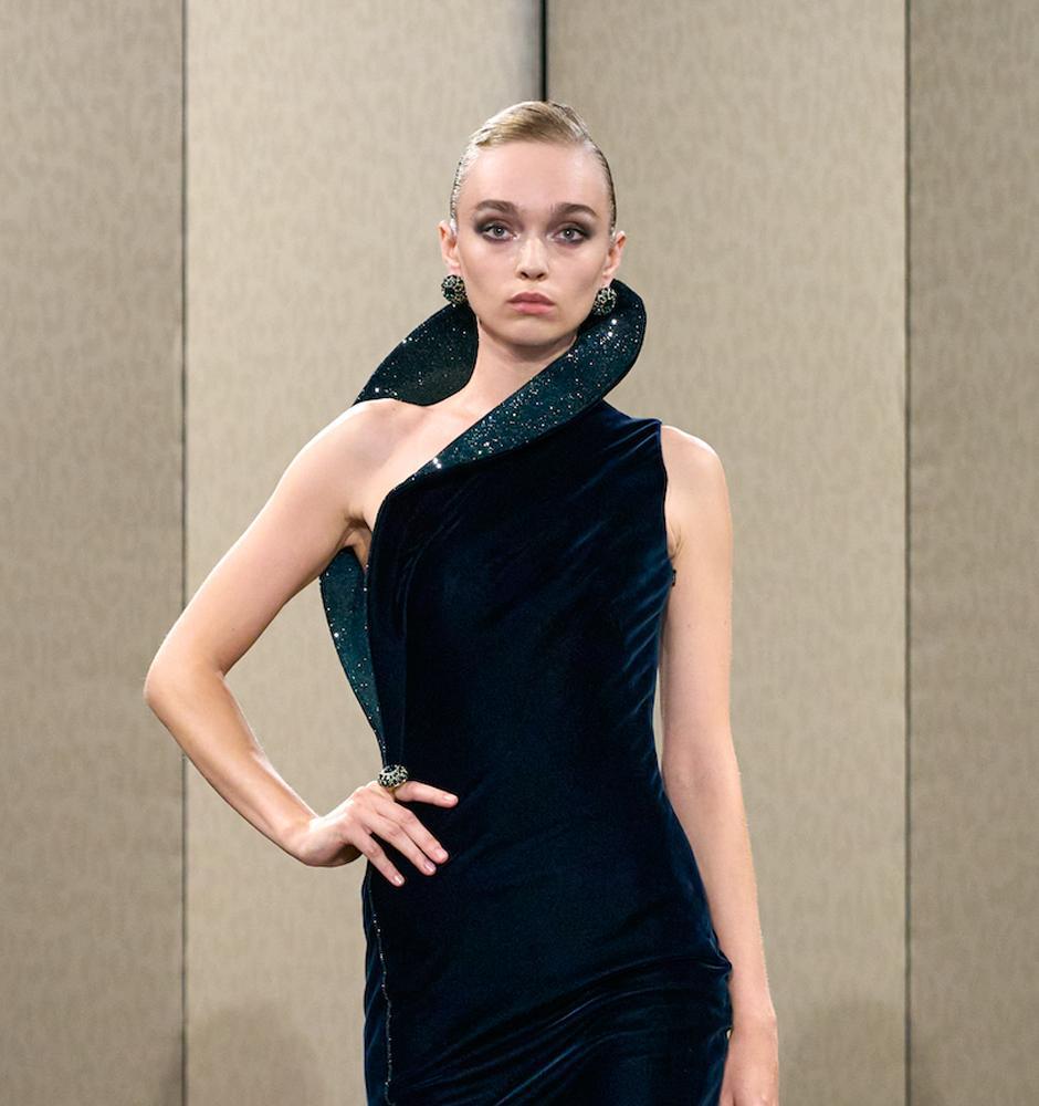 Le make up du look 9 du défilé Giorgio Armani Privé haute couture automne-hiver 2026-2027.