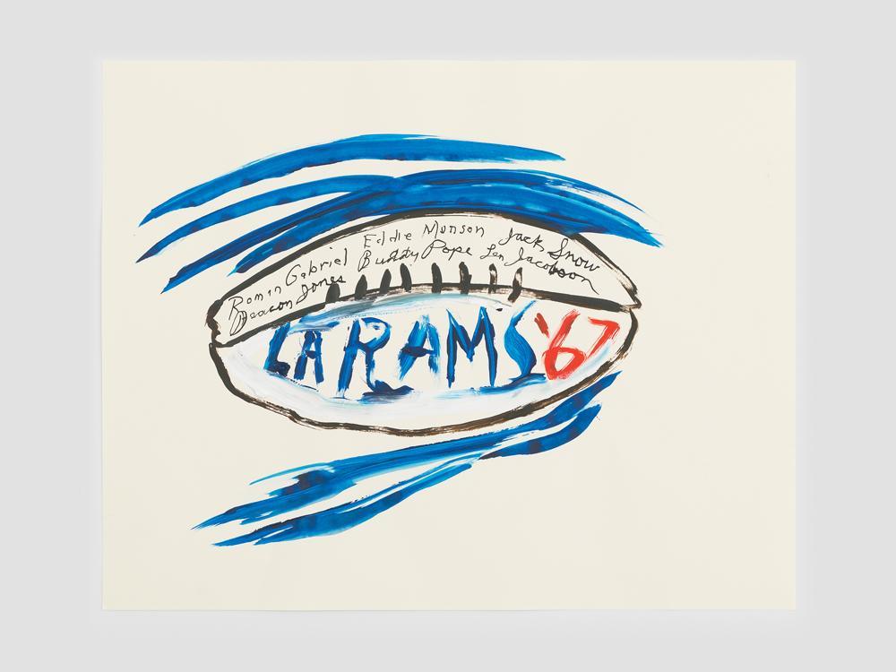 Tableau de Raymond Pettibon, No Title (Roman Gabriel Eddie…) (2021)