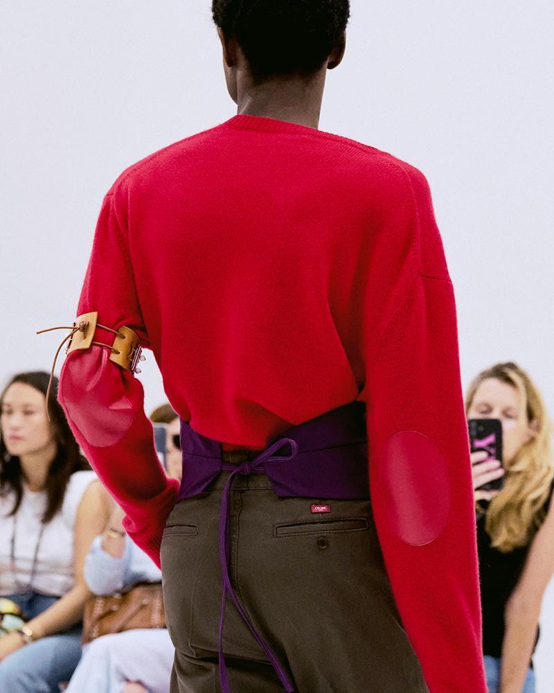 Détail du défilé Celine homme printemps été 2027.