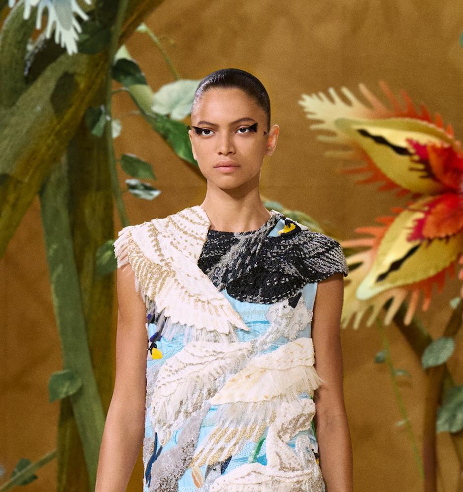 Le make up du look 33 du défilé Chanel haute couture automne-hiver 2026-2027.