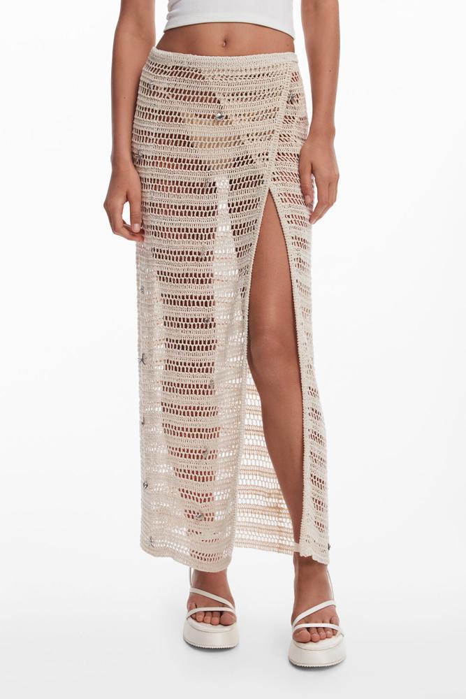 jupe crochet paréo desigual