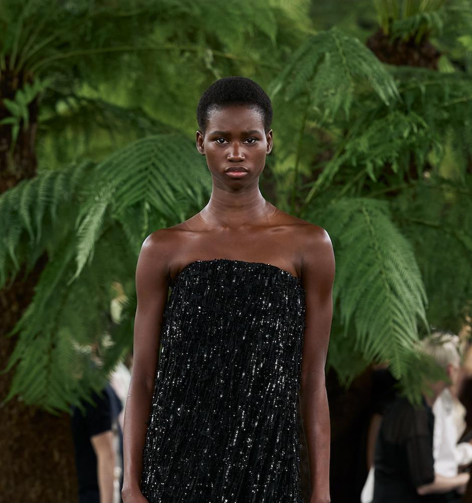 Le make up du look 55 du défilé Dior haute couture automne-hiver 2026-2027.