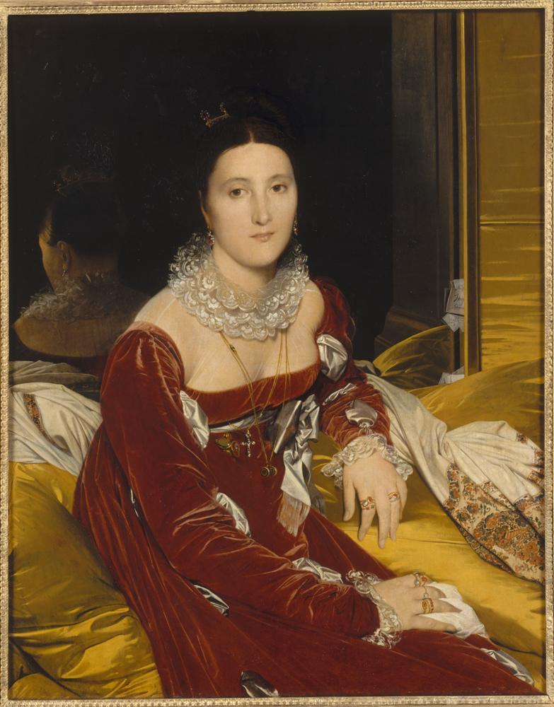 peinture de Jean-Auguste-Dominique Ingres, Portrait de Madame de Senonnes (1814), exposée au musée Ingres-Bourdelle à Montauban en 2026