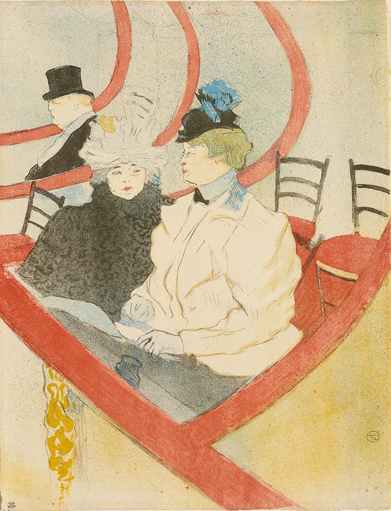 Henri de Toulouse-Lautrec, La Grande loge (1897) œuvre exposée à Caumont-Centre d'Art à Aix en Provence