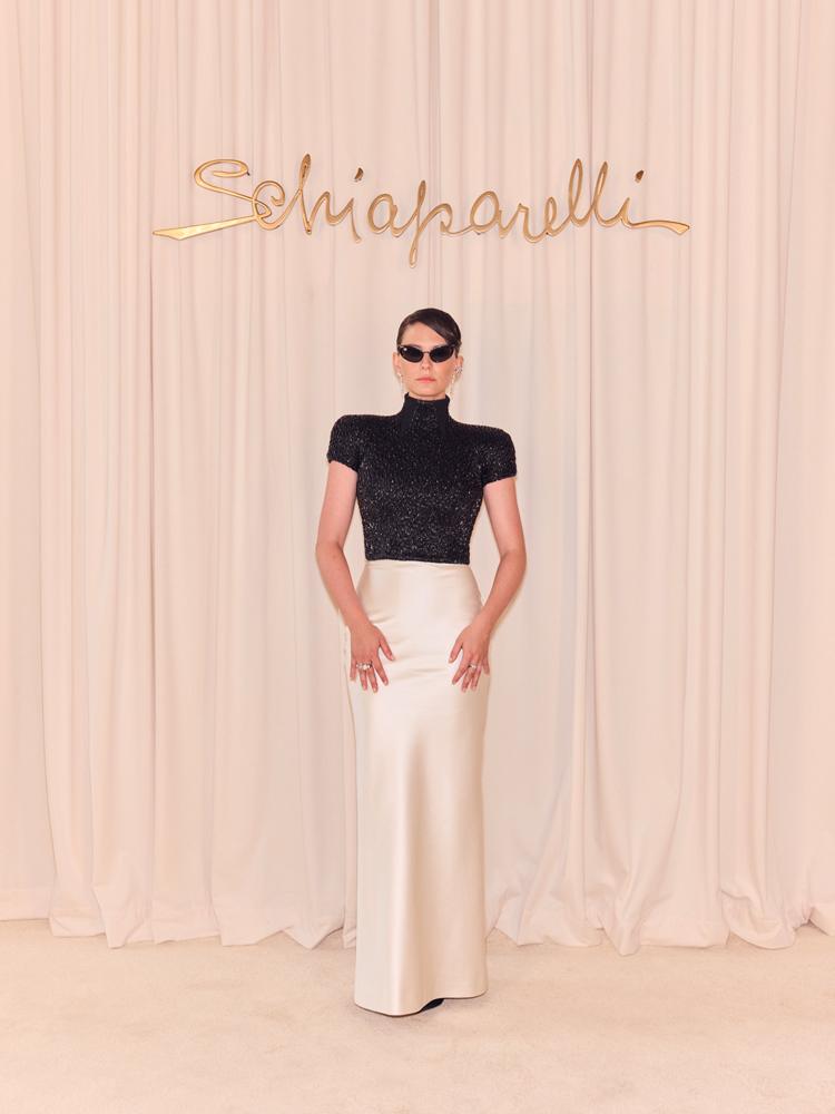 Joséphine Japy au défilé Schiaparelli Haute Couture automne hiver 2026.