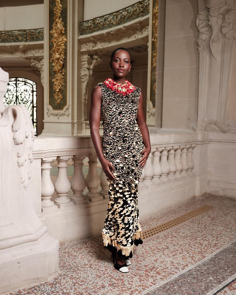 Lupita Nyong'o au défilé Chanel haute couture automne hiver 2026-2027.