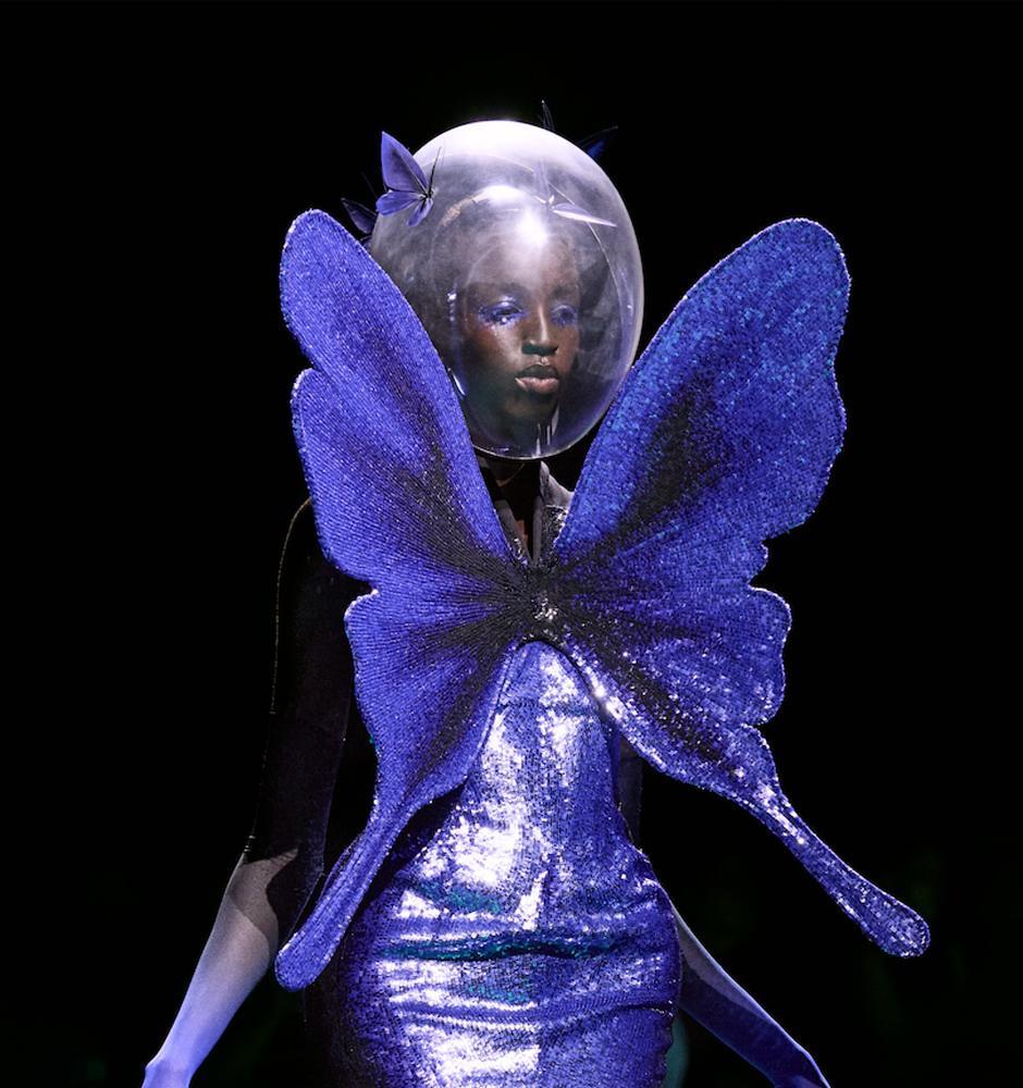 Le make up du look 21 du défilé Robert Wun haute couture automne-hiver 2026-2027.