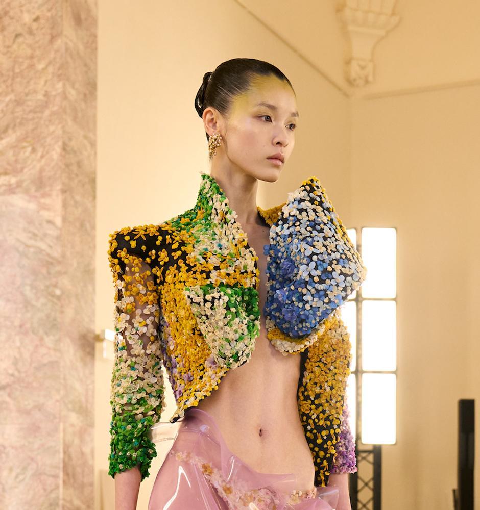 Le make up du look 26 du défilé Schiaparelli haute couture automne-hiver 2026-2027.