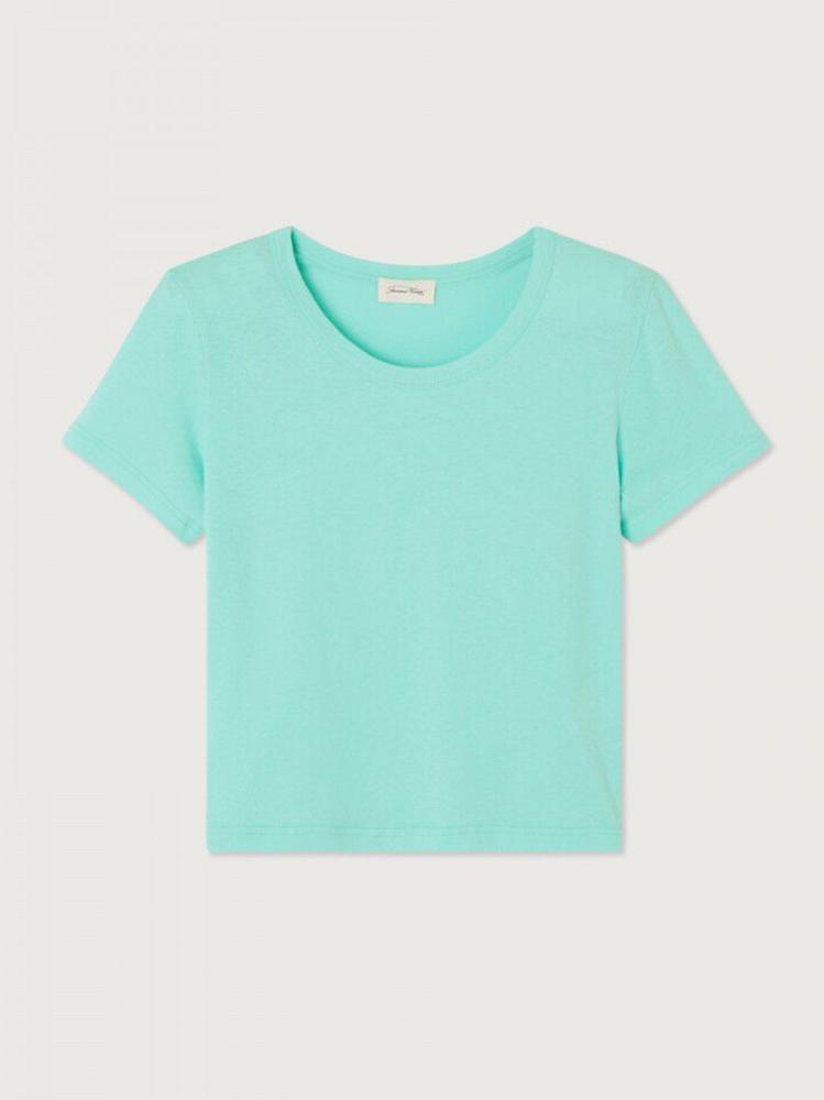 Le t-shirt bleu Tiffany American Vintage.