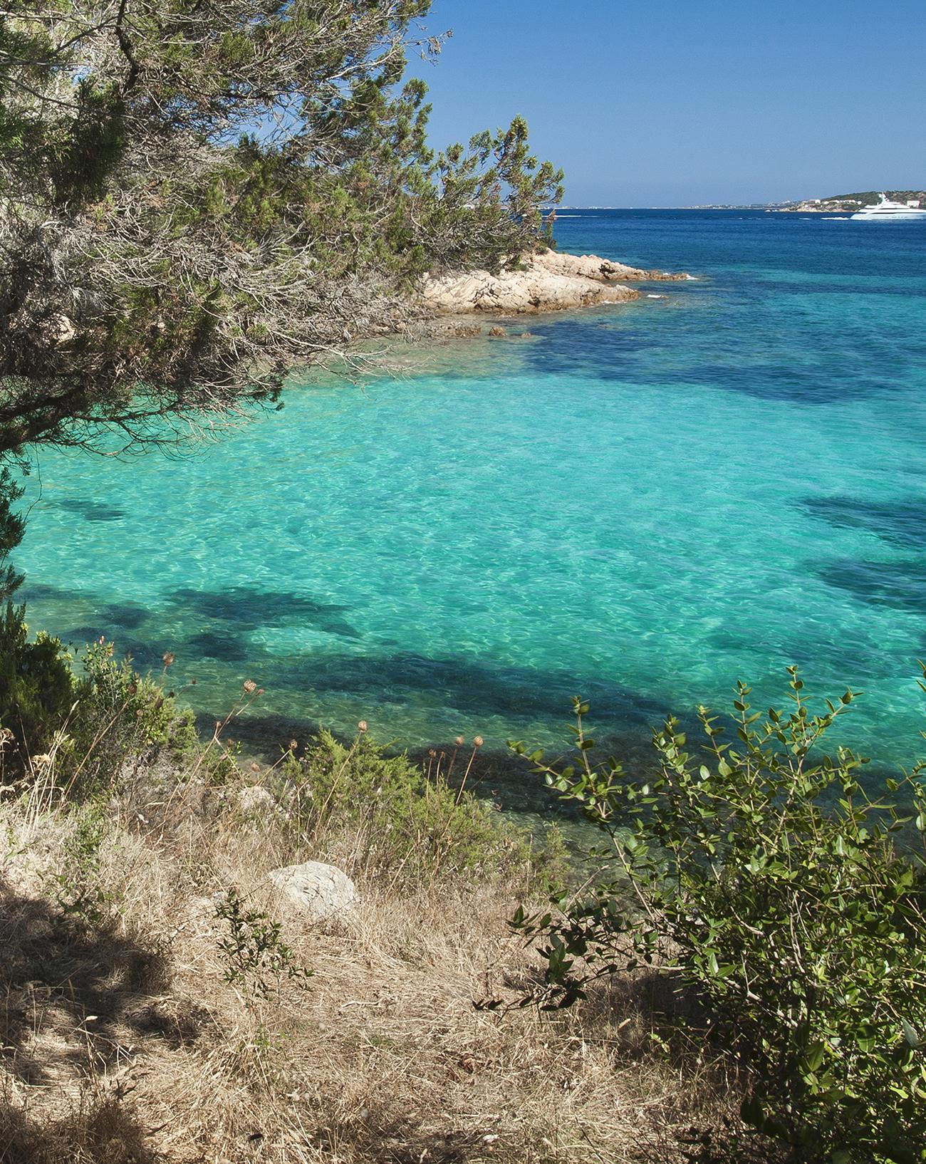 Vue de la mer à l'hôtel Orso en Sardaigne.