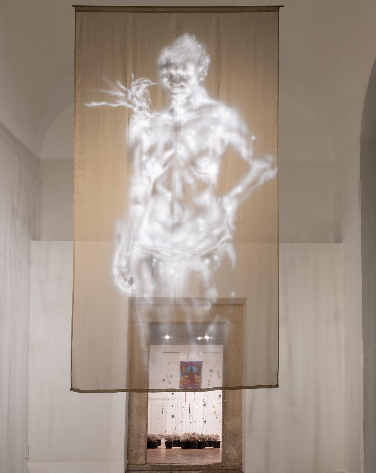 Paul Maheke, Les ombres des gisant.e.s se tiennent debout (figures noires) (2026)