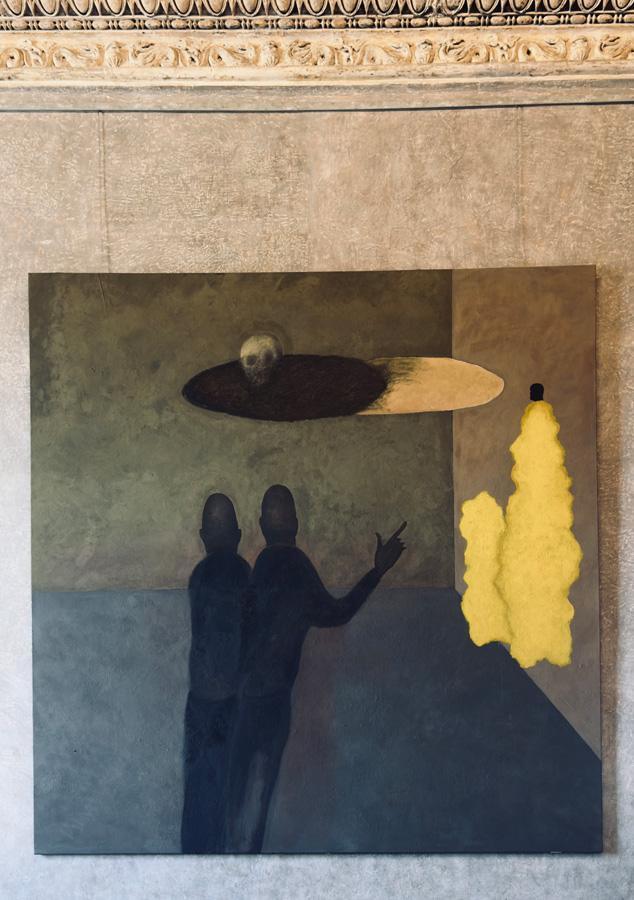 Peinture You are so thoughtful its amazing de Pol Taburet pour l'exposition “Paranoia as Method” à la Villa Médicis.