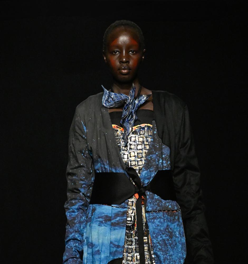 Le make up du look 1 du défilé Yuima Nakazato haute couture automne-hiver 2026-2027.
